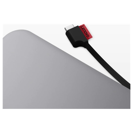 Lenovo Go - Mouse - ergonomic - right and left-handed - blue optical - 5 buttons - wireless - 2.4 GHz - USB-C wireless receiver - storm grey - retail - CRU - for ThinkCentre M70s Gen 3; ThinkPad E14 Gen 4; E15 Gen 4; X1 Carbon Gen 10; ThinkStation P360 - 6