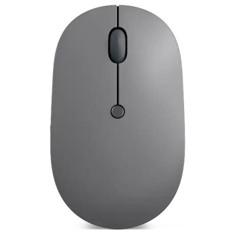 Lenovo Go - Mouse - ergonomic - right and left-handed - blue optical - 5 buttons - wireless - 2.4 GHz - USB-C wireless receiver - storm grey - retail - CRU - for ThinkCentre M70s Gen 3; ThinkPad E14 Gen 4; E15 Gen 4; X1 Carbon Gen 10; ThinkStation P360 - 7