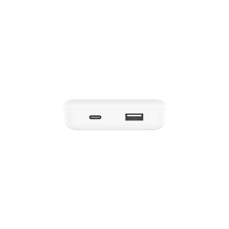 Belkin BOOST CHARGE - Wireless power bank - 10000 mAh - 18 Watt - Fast Charge - 2 output connectors (USB, magnetic, USB-C) - on cable: USB-C - white - for Apple iPhone 12, 12 mini, 12 Pro, 12 Pro Max - 4