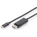 DIGITUS - DisplayPort cable - USB-C (M) to DisplayPort (M) - 2 m - 4K support - black