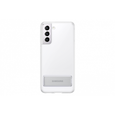 Samsung Clear Standing Cover EF-JG991 - Back cover for mobile phone - polycarbonate, thermoplastic polyurethane (TPU) - clear - for Galaxy S21 5G - 4