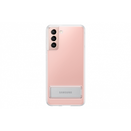 Samsung Clear Standing Cover EF-JG991 - Back cover for mobile phone - polycarbonate, thermoplastic polyurethane (TPU) - clear - for Galaxy S21 5G - 5