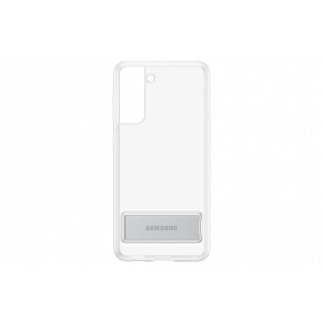 Samsung Clear Standing Cover EF-JG991 - Back cover for mobile phone - polycarbonate, thermoplastic polyurethane (TPU) - clear - for Galaxy S21 5G - 14
