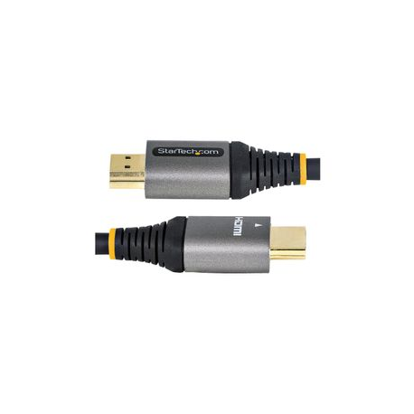 StarTech.com 10ft (3m) HDMI 2.1 Cable, Certified Ultra High Speed HDMI Cable 48Gbps, 8K 60Hz / 4K 120Hz HDR10+ eARC, Ultra HD 8K HDMI Cable / Cord w / TPE Jacket, For UHD Monitor / TV / Display - Dolby Vision / Atmos, DTS-HD (HDMM21V3M) - Ultra High Speed - HDMI cable with Ethernet - HDMI male to HDMI male - 3 m - shielded - grey, black - passive, 4K120Hz support, 8K60Hz (7680 x 4320) support - 2