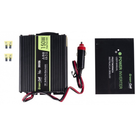 Green Cell - DC to AC power inverter - 12 V - 150 Watt - black - 1