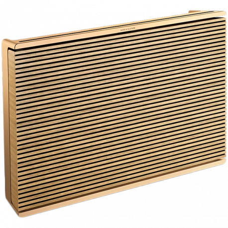 Bang & Olufsen BeoSound Level - Speaker - for portable use - wireless - Ethernet, Fast Ethernet, Wi-Fi, Bluetooth - App-controlled - 105 Watt - 3-way - gold tone (grille colour - light oak) - 0