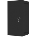 Lanberg - Rack cabinet - wall mountable - black, RAL 9004 - 12U - 10"