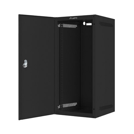 Lanberg - Rack cabinet - wall mountable - black, RAL 9004 - 12U - 10" - 4