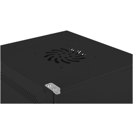 Lanberg - Rack cabinet - wall mountable - black, RAL 9004 - 12U - 10" - 5