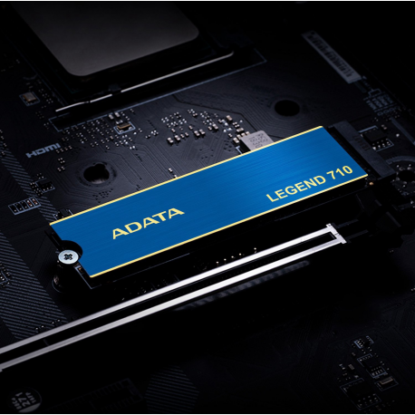 ADATA Legend 710 - SSD - 1 TB - internal - M.2 2280 - PCIe 3.0 x4 (NVMe) - 256-bit AES - integrated heatsink - 7