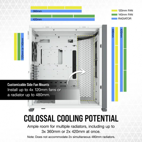 CORSAIR 7000D AIRFLOW Full-Tower ATX PC Case White