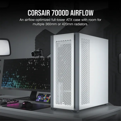 CORSAIR 7000D AIRFLOW Full-Tower ATX PC Case White