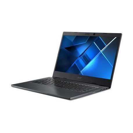 Acer TravelMate P4 TMP414-51 - 180-degree hinge design - Core i3 1125G4 / 2 GHz - Win 10 Pro 64-bit - UHD Graphics - 16 GB RAM - 256 GB SSD NVMe - 14" IPS 1920 x 1080 (Full HD) - Wi-Fi 6 - slate blue - kbd: US Intl - 2