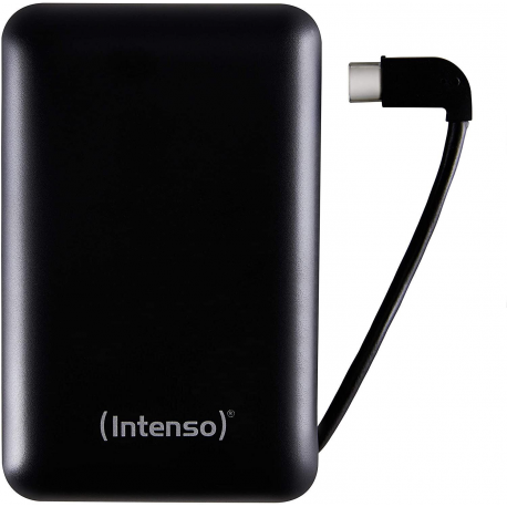 Intenso XC10000 - Power bank - 10000 mAh - 3 A - 2 output connectors (USB, USB-C) - black - 0