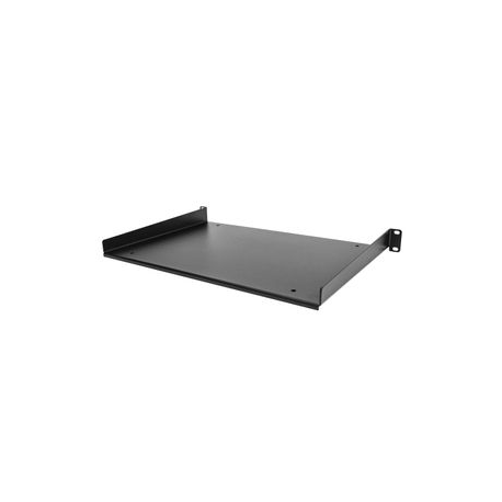 StarTech.com 1U Fixed Server Rack Mount Shelf, 12in Deep Steel Universal Cantilever Tray for 19" AV / Data / Network Equipment Rack with Cage Nuts & Screws, 55lbs Weight Capacity, 12" Deep - 1U Network Rack Shelf (SHELF-1U-12-FIXED-S) - Rack shelf - 1U - 19" - 1