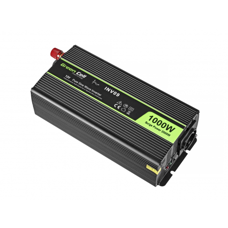 Green Cell - DC to AC power inverter - DC 12 V - 2000 Watt - black - 0