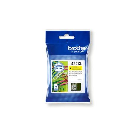 Brother LC422XLY - High Yield - yellow - original - ink cartridge - for Brother MFC-J5340DW, MFC-J5740DW, MFC-J6540DW, MFC-J6940DW - 0