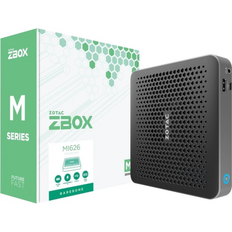 ZOTAC ZBOX MI626 Barebone Intel Core-i3-1115G4 2XDDR4 SODIMM M.2 SSD SLOT DUAL GLAN WIFI BT USBDRV DP/HDMI EU+UK PLUG