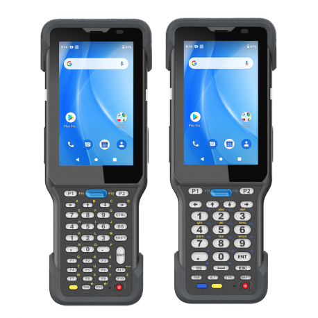 Unitech HT730 - Data collection terminal - rugged - Android 10 - 64 GB - 4" colour TFT (480 x 800) - rear camera - barcode reader - (2D imager  /  RFID) - USB host - microSD slot - NFC, RFID, Wi-Fi 6, Bluetooth - 0