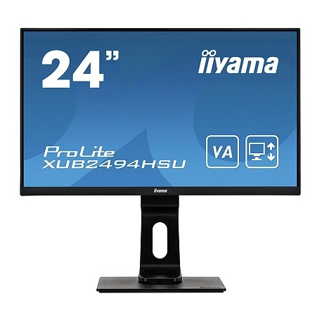 IIYAMA XUB2494HSU-B1 24inch ETE VA FHD 3ms 250cd/m2 Speakers VGA HDMI DisplayPort