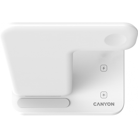 Canyon WS-303 - Wireless charging stand - 3-in-1 - 15 Watt - 2.7 A - Fast Charge - white - 5
