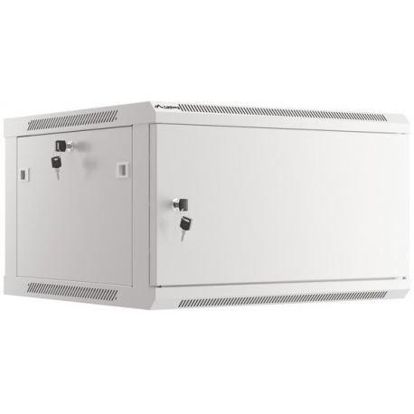Lanberg WF01-6606-00S - Rack cabinet - wall mountable - grey, RAL 7035 - 6U - 19" - 1