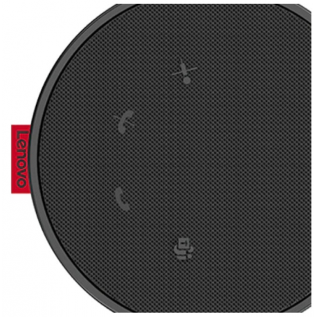 Lenovo Go - Speakerphone hands-free - wired - USB-C - storm grey, thunder black - Certified for Microsoft Teams - for ThinkCentre M70q Gen 3; M70s Gen 3; ThinkCentre neo 50; 50s Gen 3; V55t Gen 2-13 - 2