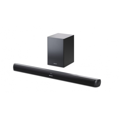 Sharp HT-SBW202 2.1 Soundbar with Wireless Subwoofer for TV above 40", HDMI ARC/CEC, Aux-in, Optical, Bluetooth, 92cm, Black