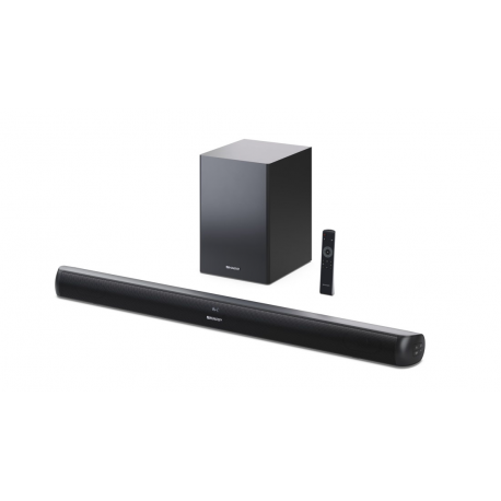 Sharp HT-SBW202 2.1 Soundbar with Wireless Subwoofer for TV above 40", HDMI ARC/CEC, Aux-in, Optical, Bluetooth, 92cm, Black