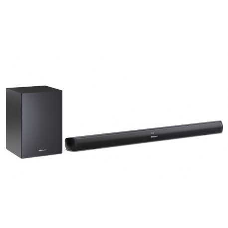 Sharp HT-SBW202 2.1 Soundbar with Wireless Subwoofer for TV above 40", HDMI ARC/CEC, Aux-in, Optical, Bluetooth, 92cm, Black
