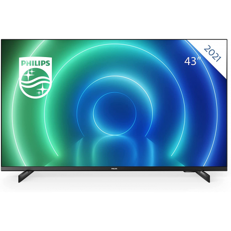 Philips 4K UHD LED 43" Smart TV 43PUS7506/12 3840x2160p HDR10+ 3xHDMI 2xUSB LAN WiFi, DVB-T/T2/T2-HD/C/S/S2, 20W