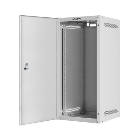 Lanberg - Rack cabinet - wall mountable - grey, RAL 7035 - 12U - 10" - 3