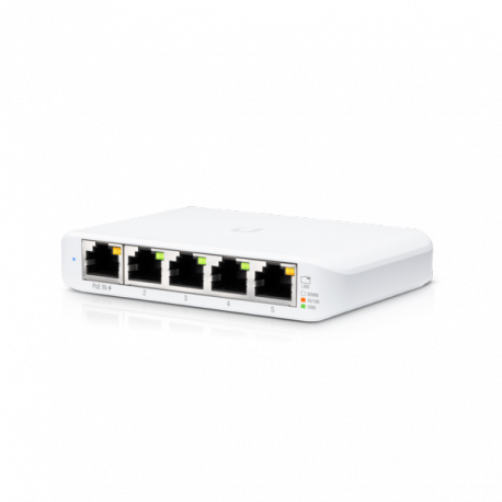 Ubiquiti UniFi Switch USW Flex Mini - Switch - smart - 4 x 10/100/1000 + 1 x 10/100/1000 (PoE+) - desktop - PoE+ (pack of 3) - 0