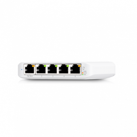 Ubiquiti UniFi Switch USW Flex Mini - Switch - smart - 4 x 10/100/1000 + 1 x 10/100/1000 (PoE+) - desktop - PoE+ (pack of 3) - 2