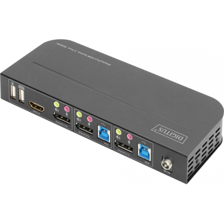 DIGITUS DS-12850 - KVM  /  audio  /  USB switch - 2 x KVM  /  audio  /  USB - 1 local user - desktop - 2