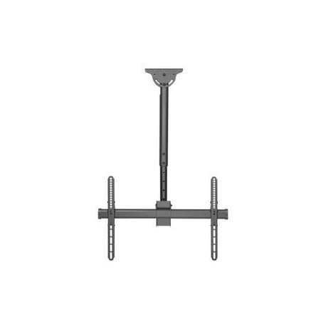 DIGITUS DA-90421 - Mounting kit (ceiling mount, telescopic pole, VESA mount bracket) - for LCD display /  curved LCD display - steel - black - screen size: 37"-70" - 2