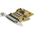 StarTech.com 8-Port PCI Express RS232 Serial Adapter Card, PCIe RS232 Serial Card, 16C1050 UART, Multiport Serial DB9 Controller/Expansion Card, 15kV ESD Protection, Windows & Linux - Up to 921.6 Kbps Baud (PEX8S1050) - Serial adapter - PCIe - RS-232 x 8 - yellow