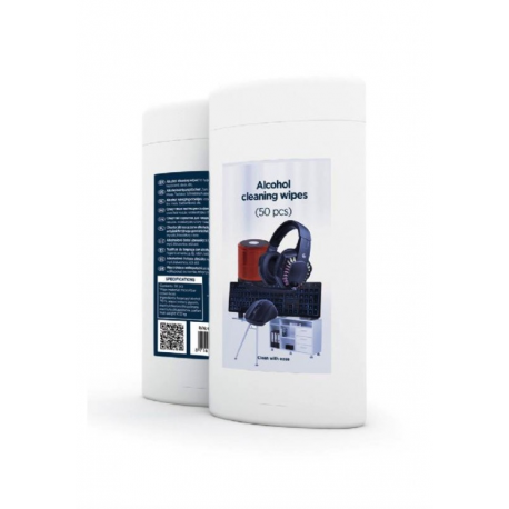 Gembird - Cleaning wipes - microfibre - 50 sheets - 1