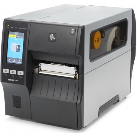 Zebra ZT400 Series ZT411 - Label printer - direct thermal  /  thermal transfer - Roll (11.4 cm) - 203 dpi - up to 356 mm / sec - USB 2.0, LAN, serial, USB host, Wi-Fi(ac), Bluetooth 4.1 - tear bar - 0