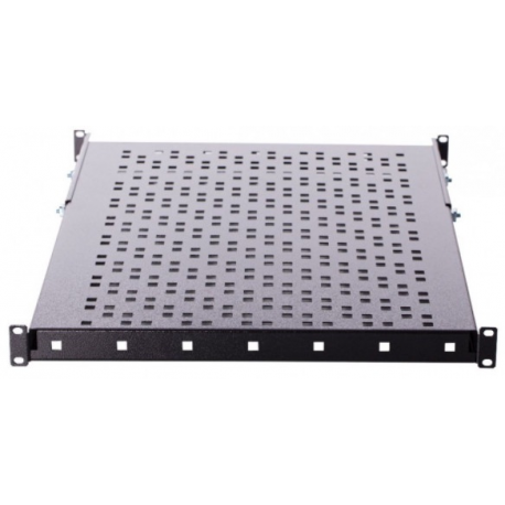 NETRACK 19inch 1U / 600 mm shelf reinforced black