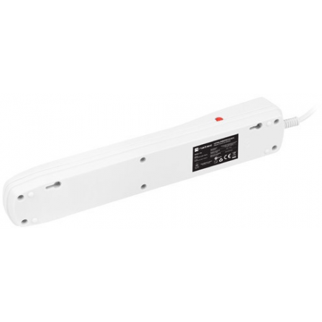 NATEC Bercy 400 1.5m Surge protector 5x French outlets white