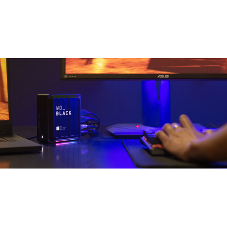 WD_BLACK D50 Game Dock WDBA3U0010BBK - Docking station - Thunderbolt 3 - DP, Thunderbolt - HDD 1 TB - GigE - EMEA - 7