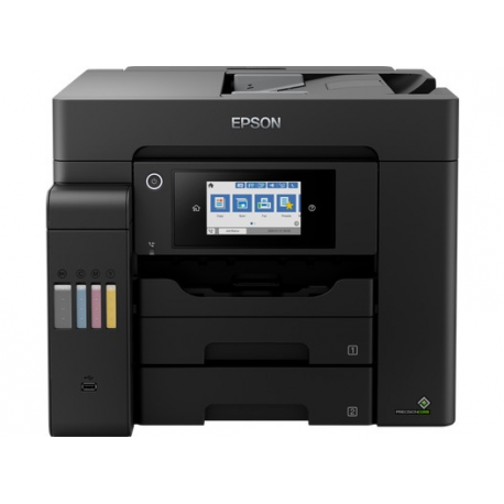 Epson EcoTank L6550 - Multifunction printer - colour - ink-jet - A4 (210 x 297 mm) (original) - A4 / Legal (media) - up to 25 ppm (printing) - 550 sheets - 33.6 Kbps - USB 2.0, Gigabit LAN, USB 2.0 host, Wi-Fi(ac) - black - 2