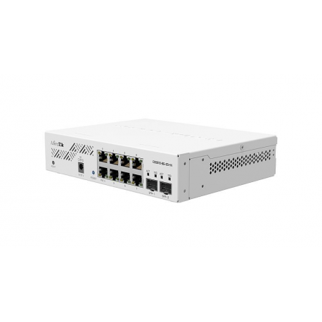 MikroTik Cloud Smart Switch CSS610-8G-2S+IN - Switch - smart - 8 x 10 / 100 / 1000 + 2 x 10 Gigabit SFP+ - desktop, rack-mountable - Passive PoE - DC power - 3