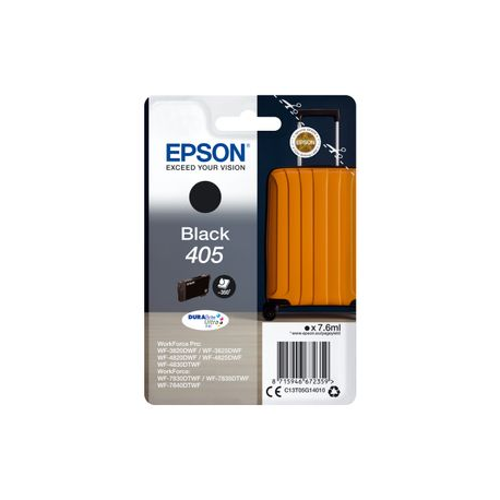 Epson 405 - 7.6 ml - black - original - ink cartridge - for WorkForce WF-7310, 7830, 7835, 7840; WorkForce Pro WF-3820, 3825, 4820, 4825, 4830, 7840 - 3