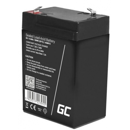 Green Cell - UPS battery - 1 x battery - Sealed Lead Acid (SLA) - 4 Ah - black - 2