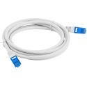 Lanberg - Patch cable - RJ-45 (M) to RJ-45 (M) - 3 m - S / FTP - CAT 6a - molded, snagless - grey, RAL 7035