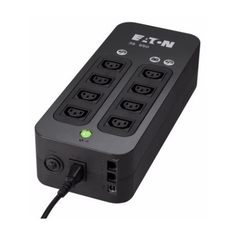 Eaton 3S 550 - UPS - AC 220-240 V - 330 Watt - 550 VA - 1-phase - USB - output connectors: 8 - 4