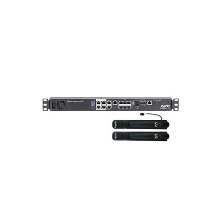 APC NetBotz Rack Monitor 250 - Environment monitoring device - 100Mb LAN - rack-mountable - for P / N: AR106SH4, AR106SH6, AR109SH4, AR109SH6, AR112SH4, AR112SH6, AR3106, AR3106SP - 3