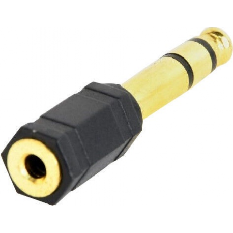 Cablexpert - Audio adaptor - stereo jack male to mini jack female - black - 3